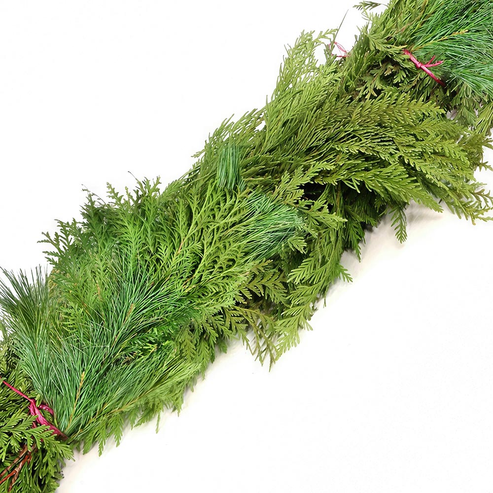 Cedar and White Pine Garland