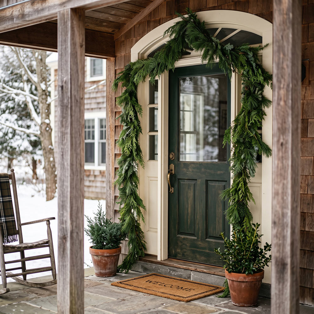 Cedar and White Pine Garland