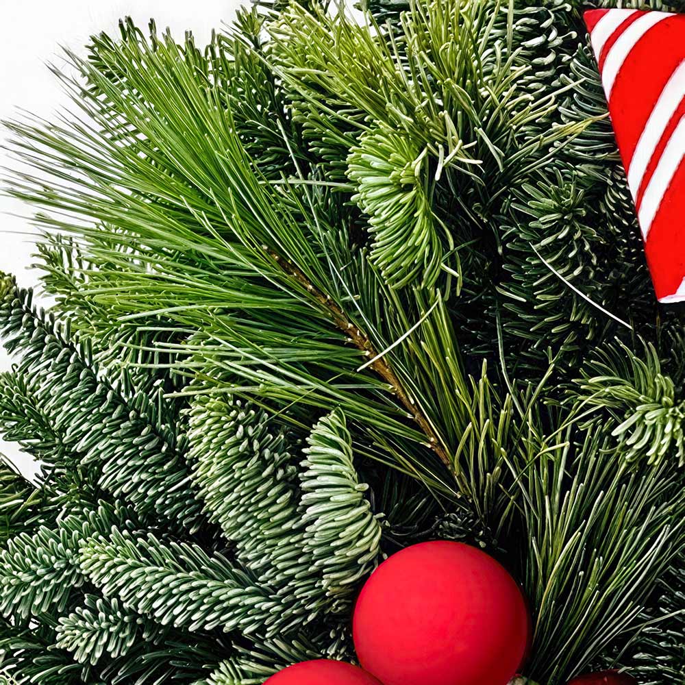 Candy Cane Wreath