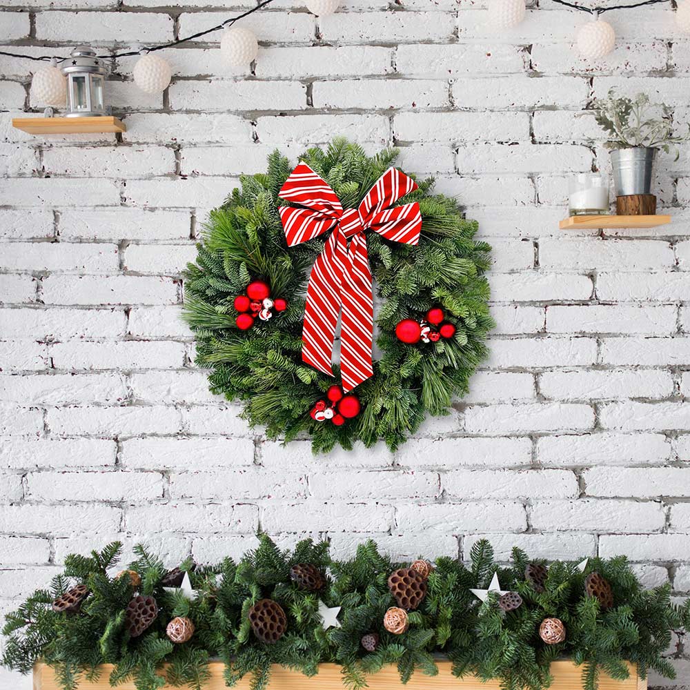 Candy Cane Wreath
