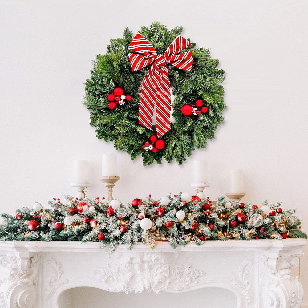 Candy Cane Wreath
