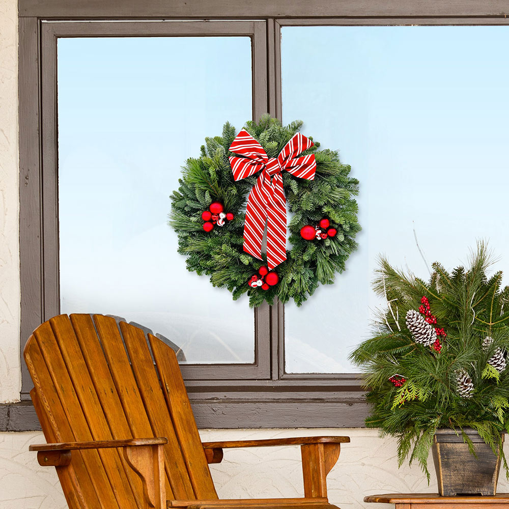 Candy Cane Wreath