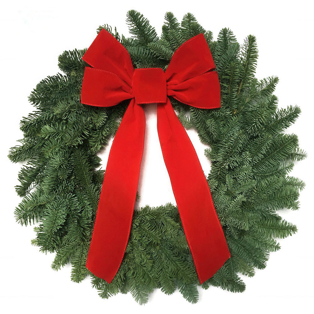 Noble Fir Wreath with Bow
