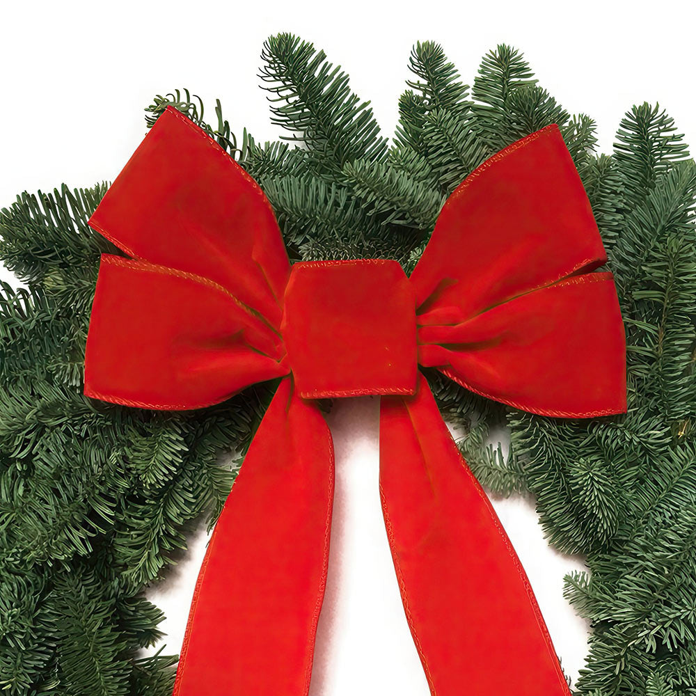 Noble Fir Wreath with Bow
