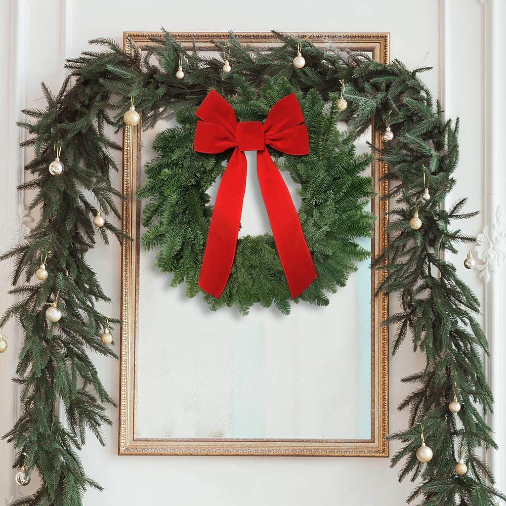 Noble Fir Wreath with Bow