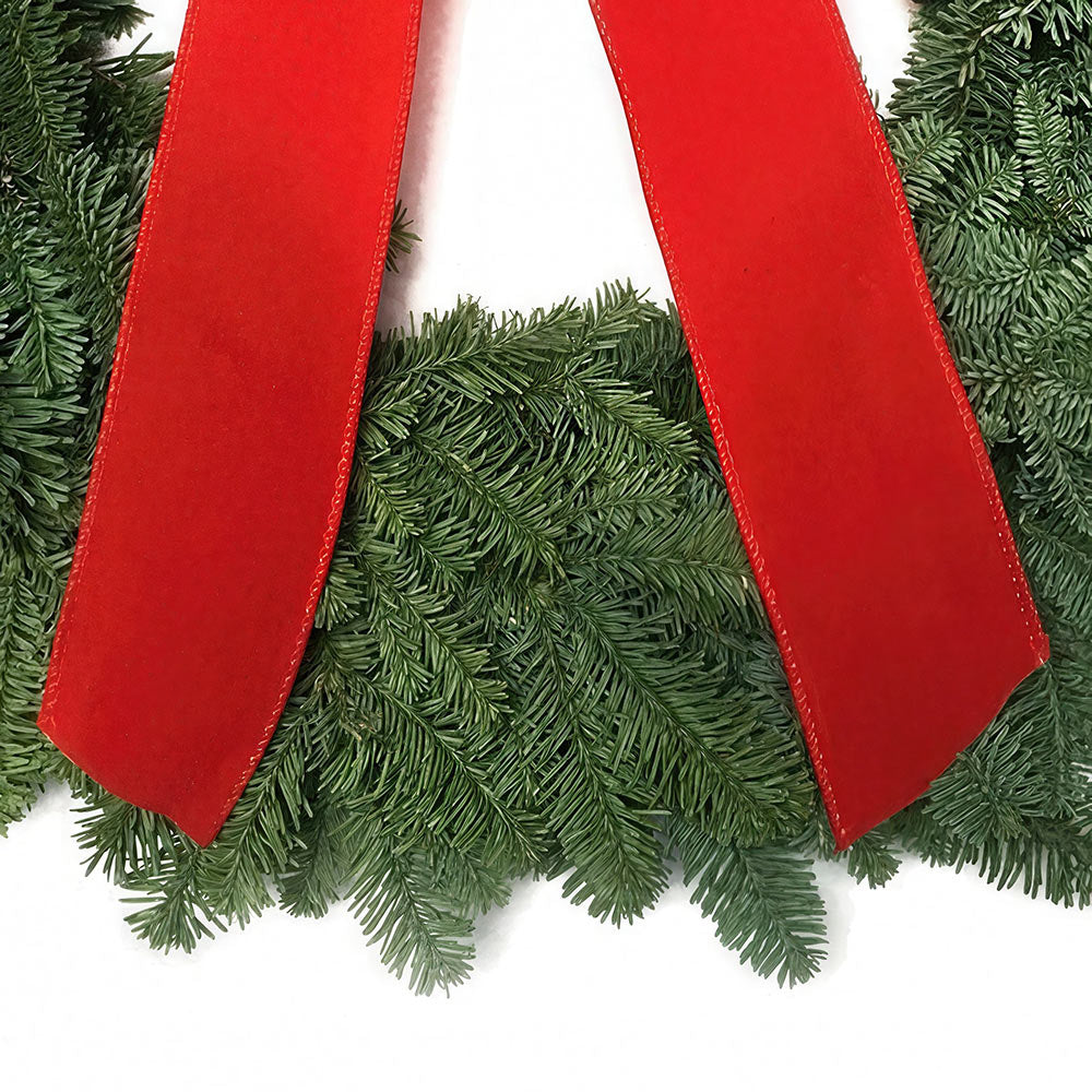 Noble Fir Wreath with Bow