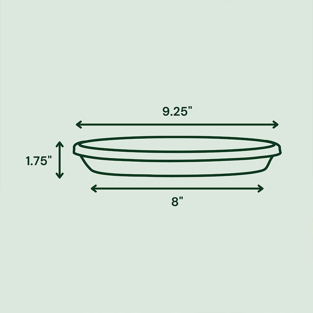 Bloem Terra Saucer in Black
