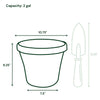 Bloem Terra Planter in Basil