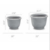 Crescent Garden Agave Planter