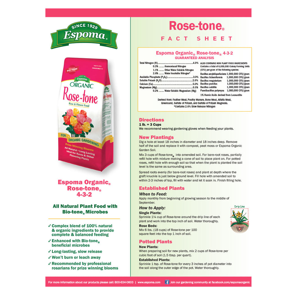 Espoma Rose-tone® Organic Fertilizer