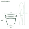 Bloem Ariana Self-Watering Planter in Charcoal