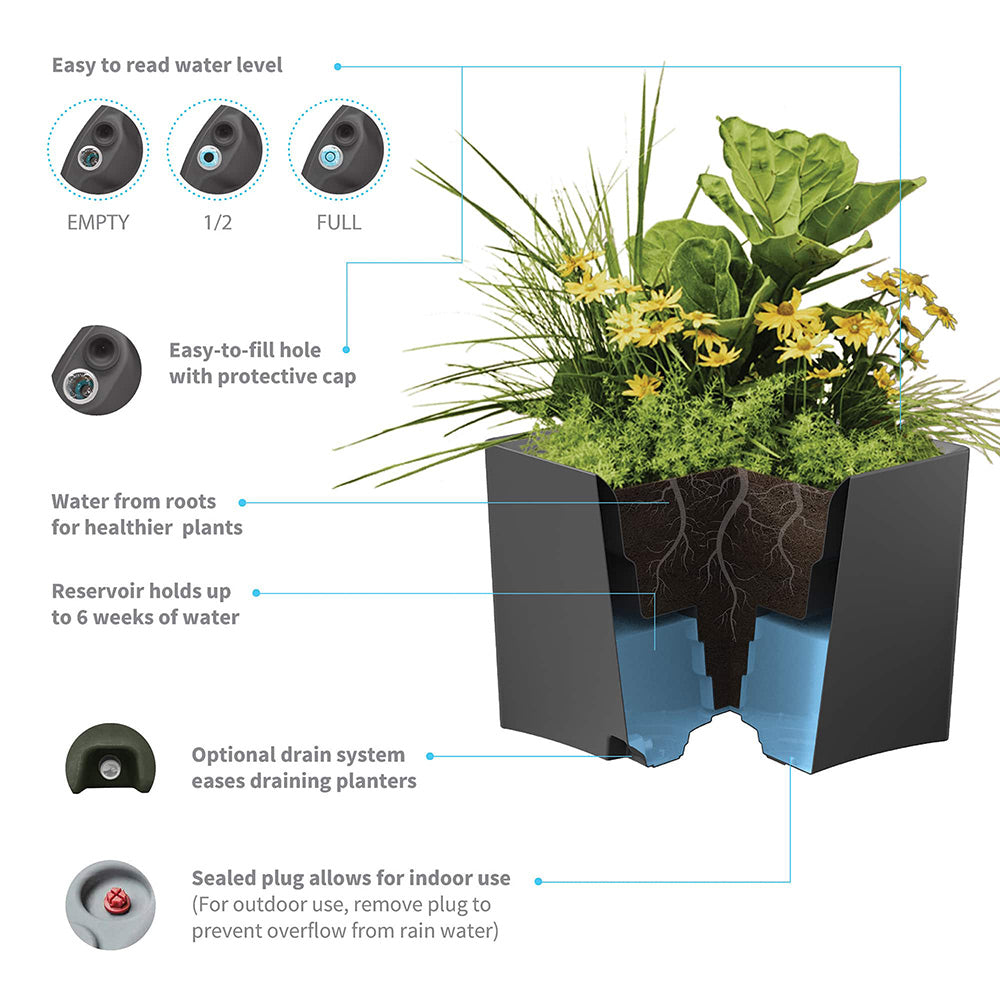 Crescent Garden Pinch Planter